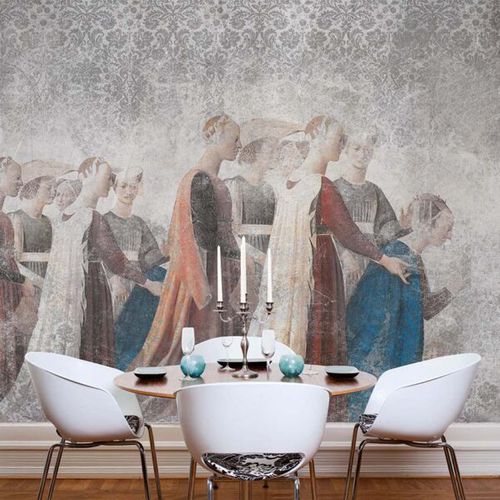 現代風壁紙 - PIERO DELLA FRANCESCA - Skinwall - 布製 / ビニール製 / ダマスク