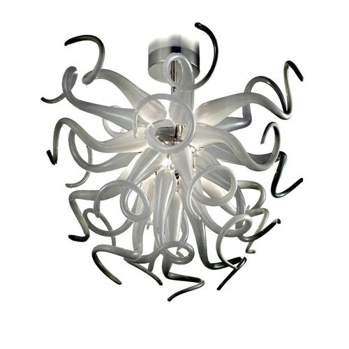 現代風シャンデリア - Medusa - Murano Lux - 吹きガラス製 / ムラノガラス製 / クロムメッキ金属