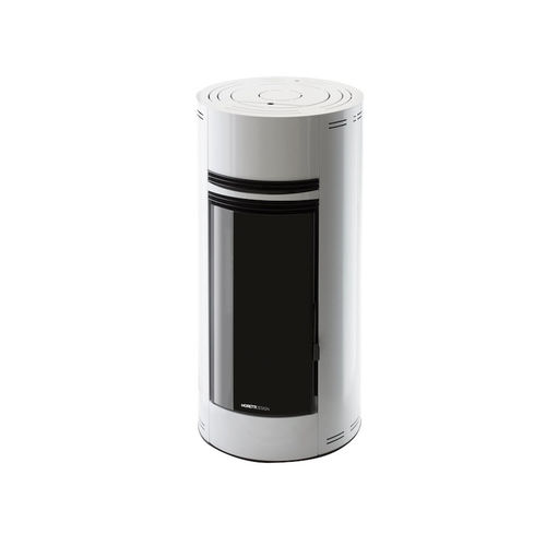 ぺレット給湯機能付きストーブ - AQUA 11  - Moretti Design Gruppo - 現代風 / 金属製 / 陶器製
