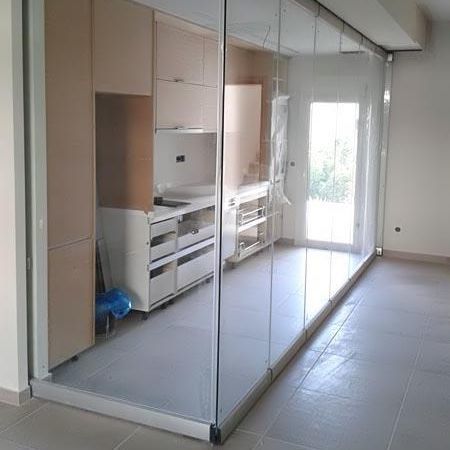 クリスタル製スペースの区切り - KALLITHEA - Atrio Glass Doors - 業務用 / 屋内用