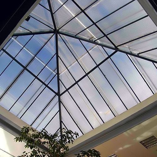 屋根用明り取り - CENTER IATROPOLIS - Atrio Glass Doors - へり付き / ガラス製 / 金属製