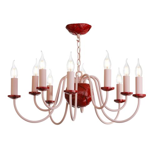 クラシックシャンデリア - BODKIN - David Hunt Lighting - 布製 / 電球10個 / 業務用