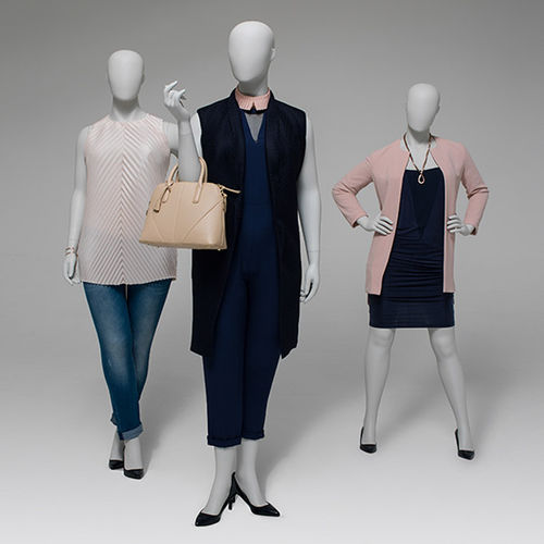 女性プラスサイズマネキン - BO - HANS BOODT MANNEQUINS - 現実的 / 樹脂製 / 白色