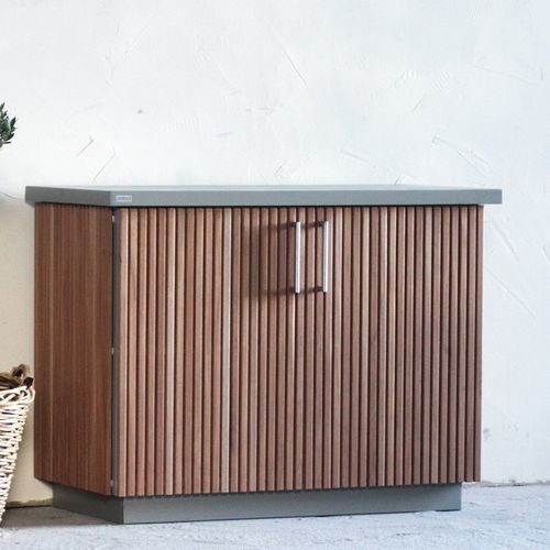 現代風サイドボード - CUBIC OUTDOOR LIVING - 木製 / セラミック製 / 引き出し付き