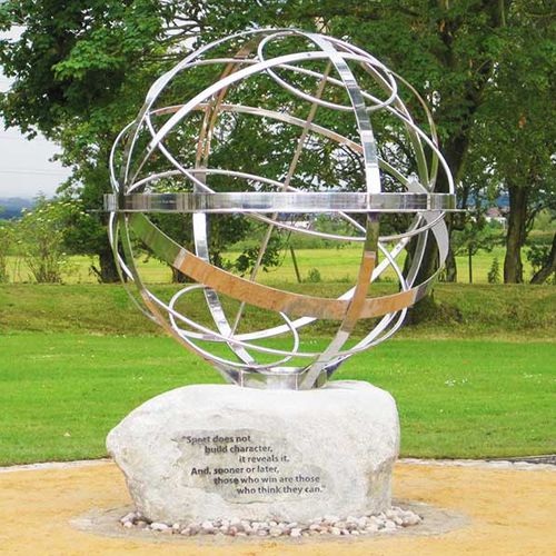 ステンレススチール製彫刻 - PERSONALIZED MEMORIAL SUNDIALS - DAVID HARBER - 庭用 / 公共スぺース用