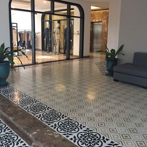 マットエンカウスティークセメントタイル - V20-025 - Viet Tiles Corporation - 屋内用 / 床 / 20x20 cm