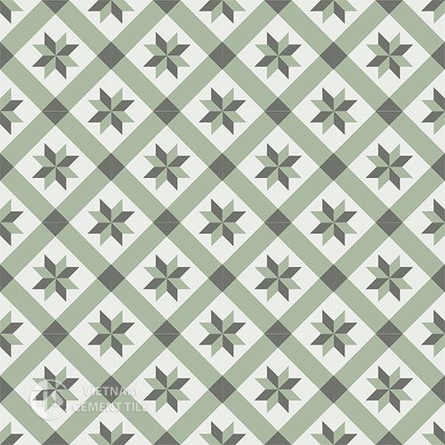 屋内用エンカウスティークセメントタイル - CTS 11.8 - Vietnam cement tile corp - 床 / 壁面 / 20x20 cm