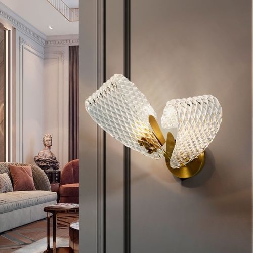 現代風壁掛け照明 - LARA - K-LIGHTING - 屋内用 / ステンレス製 / ガラス製