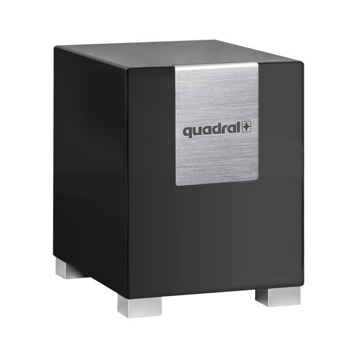 住居用低音ユニット - QUBE 8 ACTIVE - Quadral - 屋内用 / 正方形 / 黒