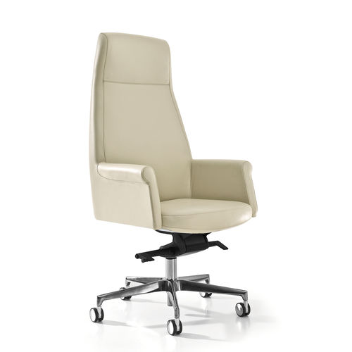 現代風社長椅子 - ANDY - Milani - 革製 / ヘッドレスト付き / 背もたれが高い