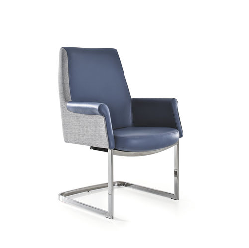 現代風来客用椅子 - ANDY - Milani - 屋内用 / 革製 / カンチレバー