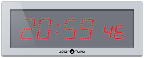 現代風時計 - LEDI® 7.S - Gorgy Timing - 壁かけ式 / デジタル / アルミニウム