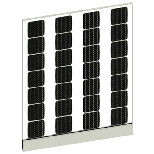 バルコニー用太陽電池パネル - SI-ESF-M-BIPV-BIPV-BL-M156-28 - Solar Innova Green Technology - 単結晶 / デュアル レンズ / PID不使用