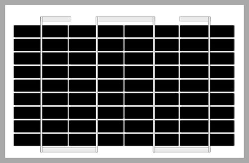 単結晶太陽電池パネル - SI-ESF-M-NE-M-5W - Solar Innova Green Technology - 反射防止ガラス / 自動洗浄式
