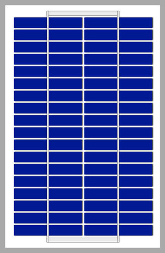 ポリクリスタル シリコン製太陽電池パネル - SI-ESF-M-NE-P-5W - Solar Innova Green Technology - 反射防止ガラス / 自動洗浄式