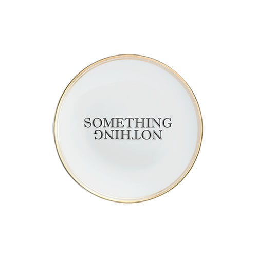 円形プレート - SOMETHING NOTHING - BITOSSI HOME - セラミック製 / 家庭用 / 柄付き