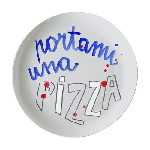 円形プレート - SMS : PORTAMI UNA PIZZA - BITOSSI HOME - 家庭用 / 柄付き
