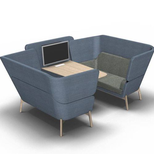 現代風ソファー -  HARC BOOTH - Ocee Design - 布製 / 背もたれが高い / プライバシー