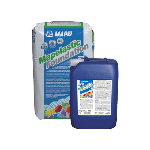 漏れ防止モルタル - MAPELASTIC FOUNDATION - MAPEI GB - コンクリート用 / 石工事用 / セメント