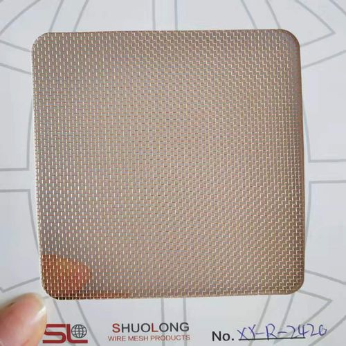 ガラスラミネートワイヤーメッシュ - XY-R-2420 - Hebei Shuolong Metal Products Co.,Ltd - 銅製 / パネル用 / スクエアメッシュ