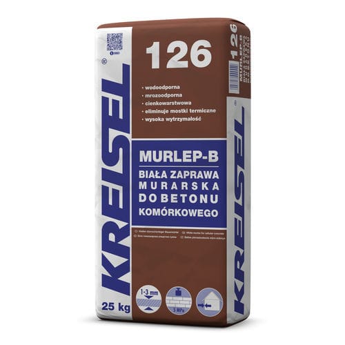 ポインティングモルタル - MURLEP-B 126 - Kreisel - 防水 / 気泡コンクリート用 / 石工事用