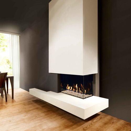 ガス暖炉 - KALFIRE ECO-LINE G65/44C - Bespoke Fireplace Designs - 組み込み型 / コーナー / 密閉