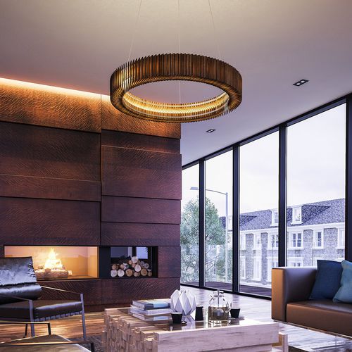 現代風シャンデリア - KOTKA - cameron designhouse - オーク材 / LED / 手作り