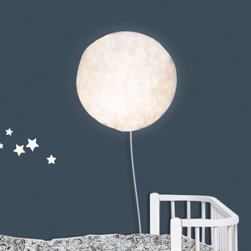オリジナルデザイン壁掛け照明 - MOON - dESIGNoBJECT - 屋内用 / Tyvek® / 円形