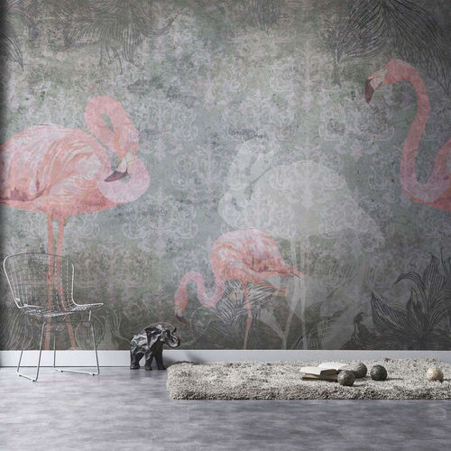 現代風壁紙 - FLAMINGO - WallyArt - 不織布製 / グラスファイバー / ビニール製