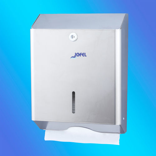 壁取り付け式ペーパータオルディスペンサー - AH14000 - JOFEL INDUSTRIAL S.A. - スチール製 / 業務用