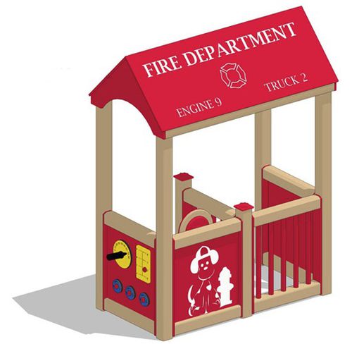 屋外用子供用プレイハウス - FIRE STATION - Nature of Early Play