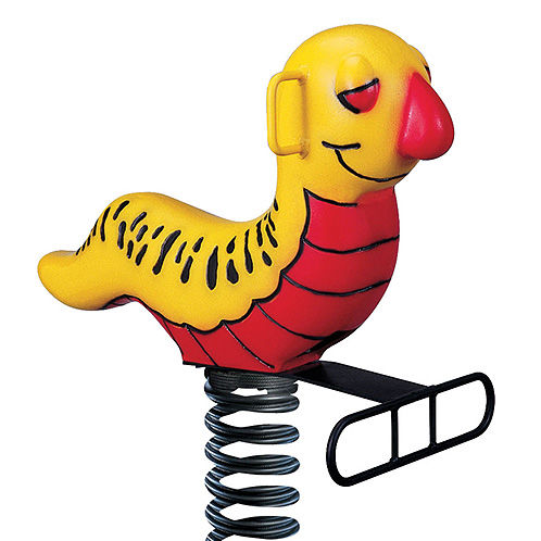 鋳造アルミニウム製スプリング遊具 - CATERPILLAR - Nature of Early Play - プラスチック / 動物 / 1人用