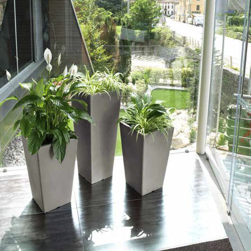 プラスチック製植木鉢 - PASUBIO ALTO - TeraPlast - 独立型 / 正方形