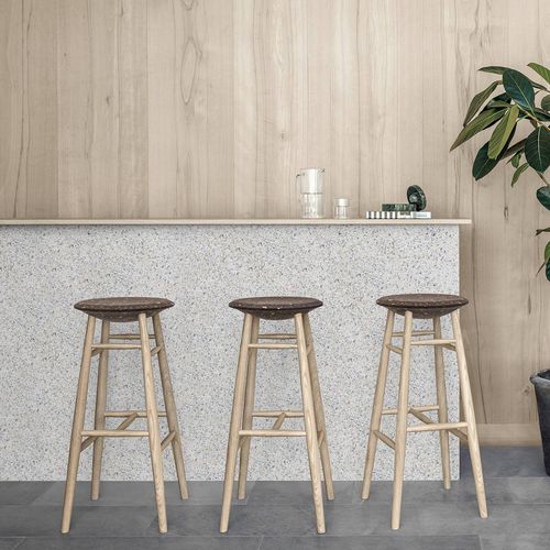 北欧デザインバー用腰掛け - DRIFTED BAR STOOL - hem - コルク製 / オーク材製脚