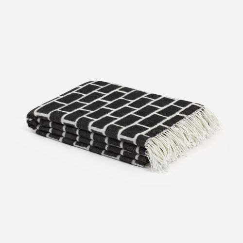メリノ羊毛製毛布 - BRICK - hem