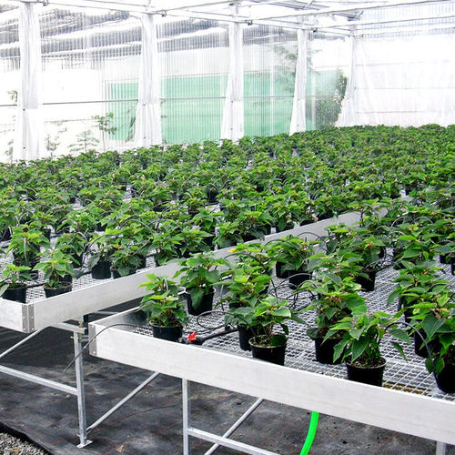 金属製グリーンハウス用ベンチ - ULMA Agricola - 固定型