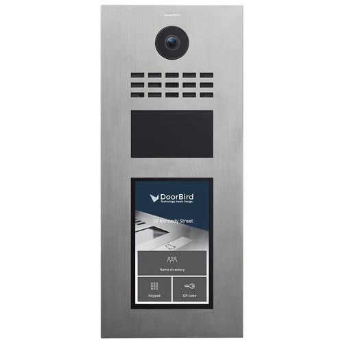 ステンレススチール製ビデオフォン - D31TDV - DoorBird - 住居用 / 商業用ビル / 表面実装