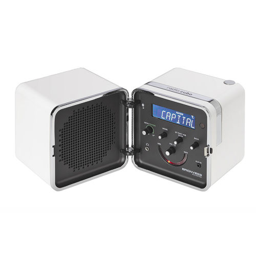 BRIONVEGA Bluetoothスピーカー TS522D+S ブルートゥーススピーカー radio.cubo Red TS522D+S 50-R-J