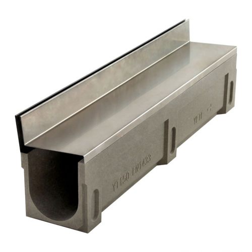 サイドスロット排水路 - YT250-U20250 - Fujian Yete Industry Co.,Ltd. - 樹脂製コンクリート製 / 溶融亜鉛メッキ鋼製 / ステンレススチール製