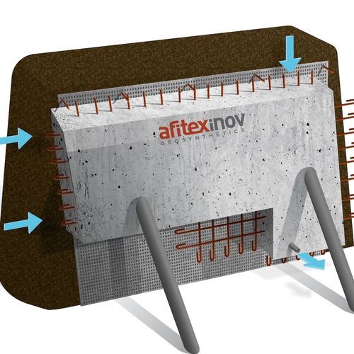 不織布排水シート - ALVEODRAIN F - Afitexinov - ポリプロピレン製 / 保護用 / 濾過用