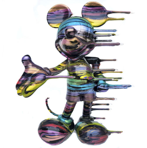 樹脂製彫刻 - Blown Away Mickey - San Polo Art Gallery | Contemporary Art & Design i - アクリル製 / 屋外用 / 手作り