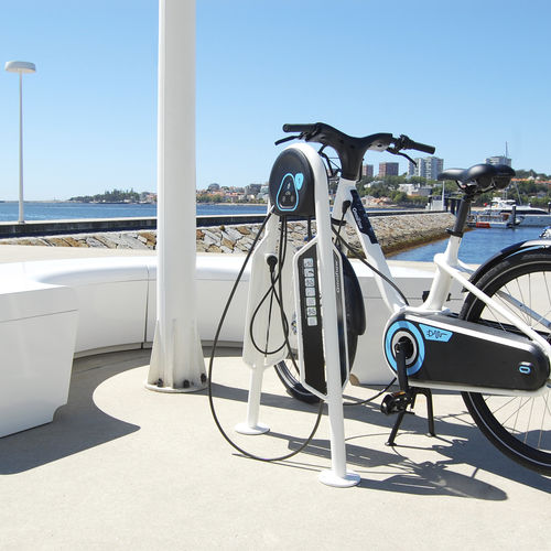 電動スクーター用リチャージステーション - OMNI DOCKING STATION - OMNIFLOW - 電動式自転車用 / 都会風 / Bluetooth