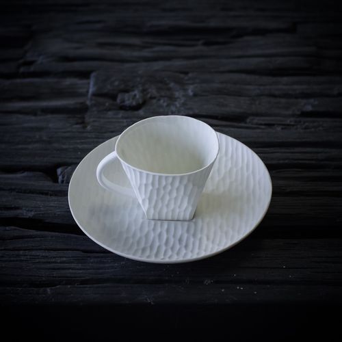 リモージュ陶製コーヒーカップ - EMPREINTE - Jacques Pergay - レストラン用