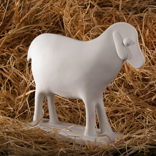 リモージュ陶製彫刻 - MOUTON NAIF - Jacques Pergay - レストラン用