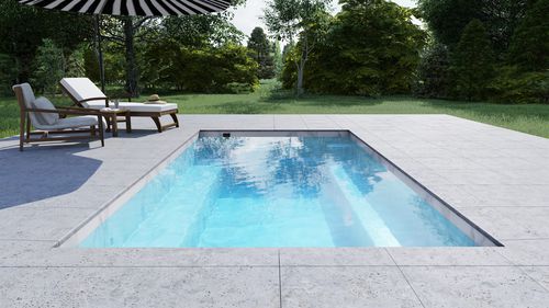 ビルトイン式スイムスパ - SESAME 400 - Tilestone Pools one piece tiled pools - 長方形 / 複数人 / 複合素材