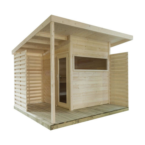 家庭用サウナ - TIMBERLINE  - Almost Heaven Saunas - 木製 / 硬化ガラス製 / 屋外用