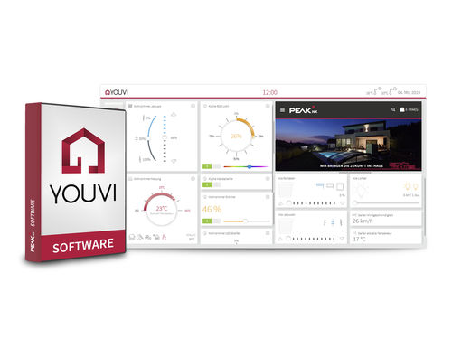 照明管理用ソフトウェア - YOUVI SOFTWAREPAKET BASIC - PEAKnx - 監視用 / インテリジェントビル用 / ホームオートメーション用