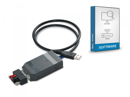 KNXインターフェイス モジュール - USB-Connector inkl. KNX-WAGO 243-211-Adapter (vergossen) - PEAKnx - USB