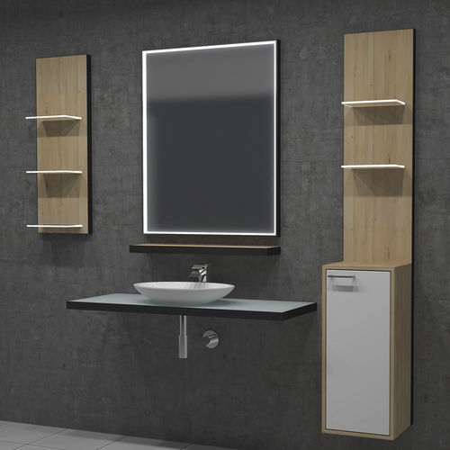 壁かけ式バスルーム用鏡 - LUMEN LIGHT - Top Light GmbH & Co. KG. - 現代風 / 長方形 / アルマイト処理されたアルミ製