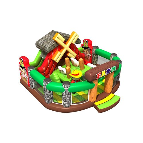 プレイグランド用プレイストラクチャー - THE FARM PLAYLAND - GOLDEN GAMES SRL - プラスチック / 膨張式